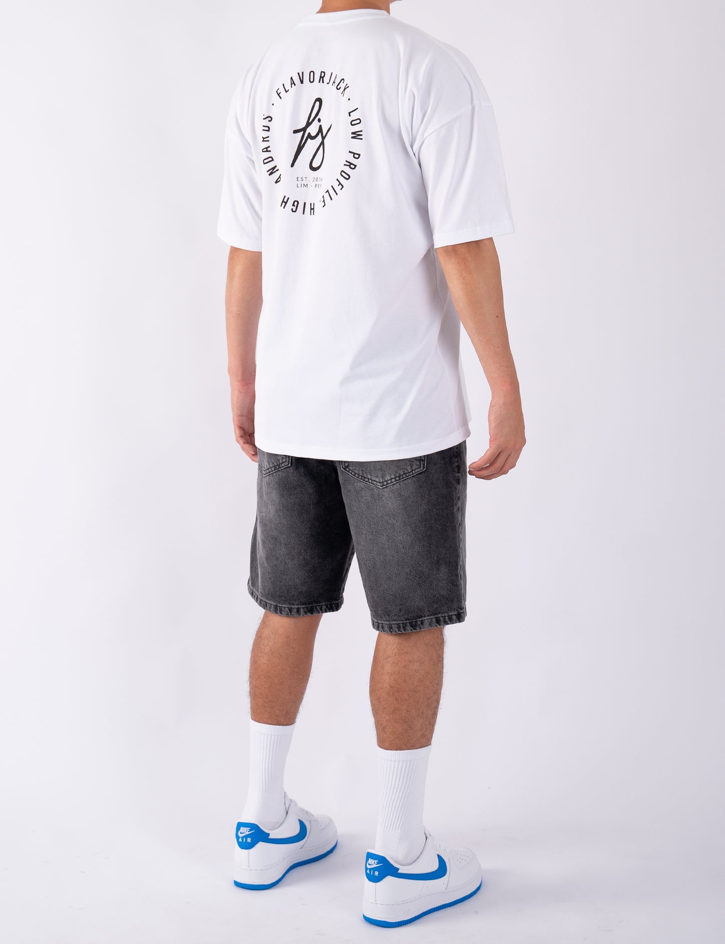 FJ Denim Relax Shorts Charcoal