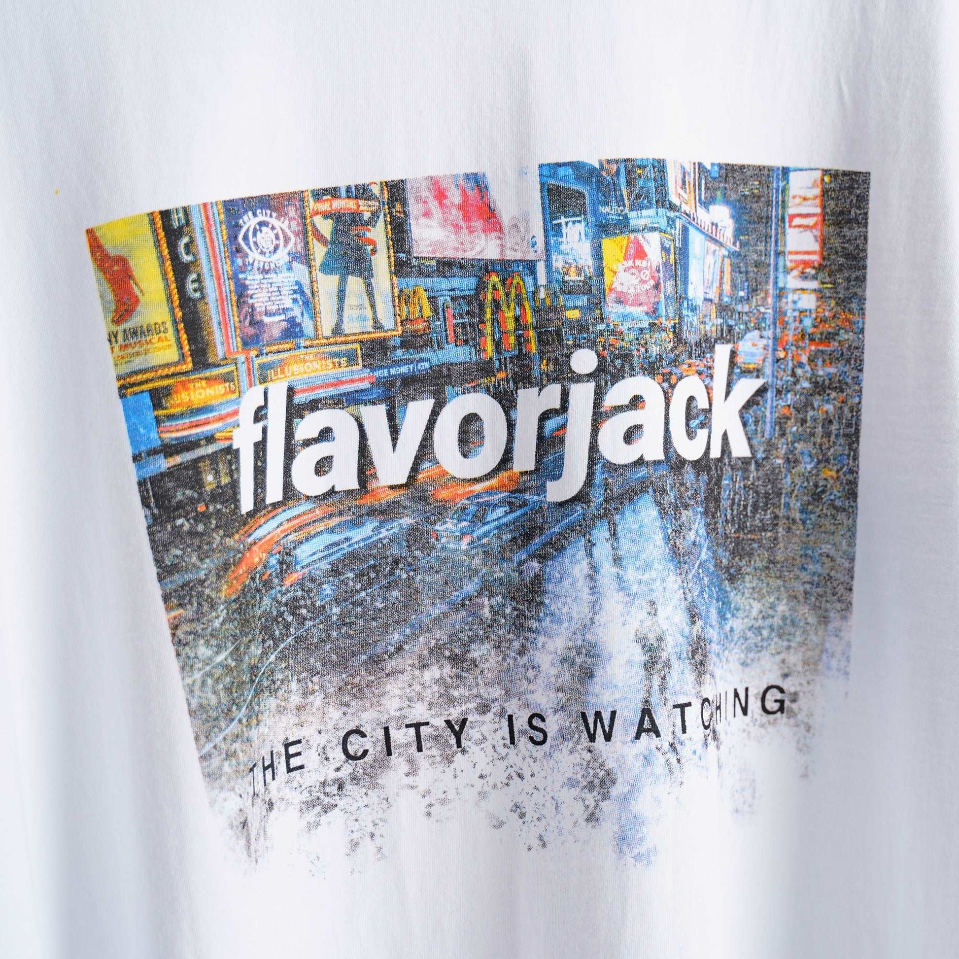 City Particles Oversize Tee Blanco