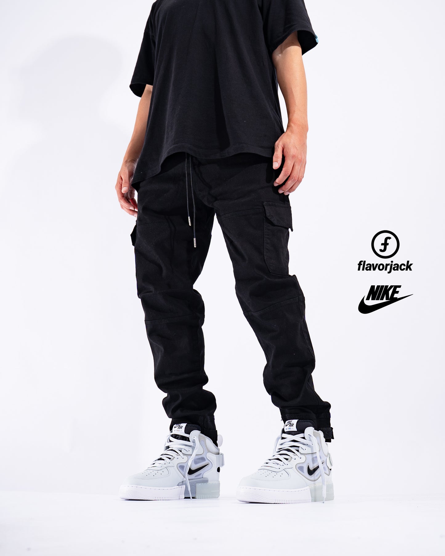 Neo Velcro Premium Drill Cargo Pant Negro