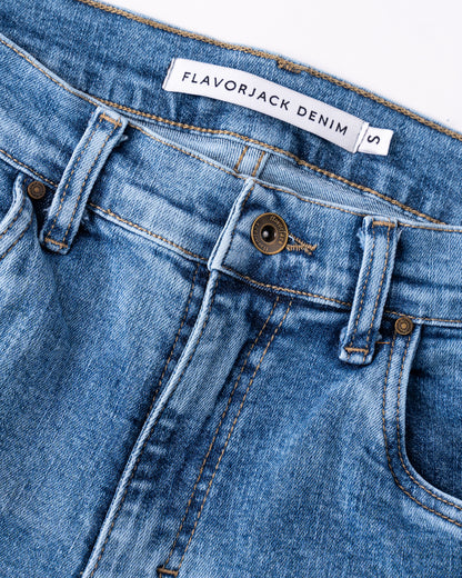 FJ Denim Jeans Fade Blue Slim