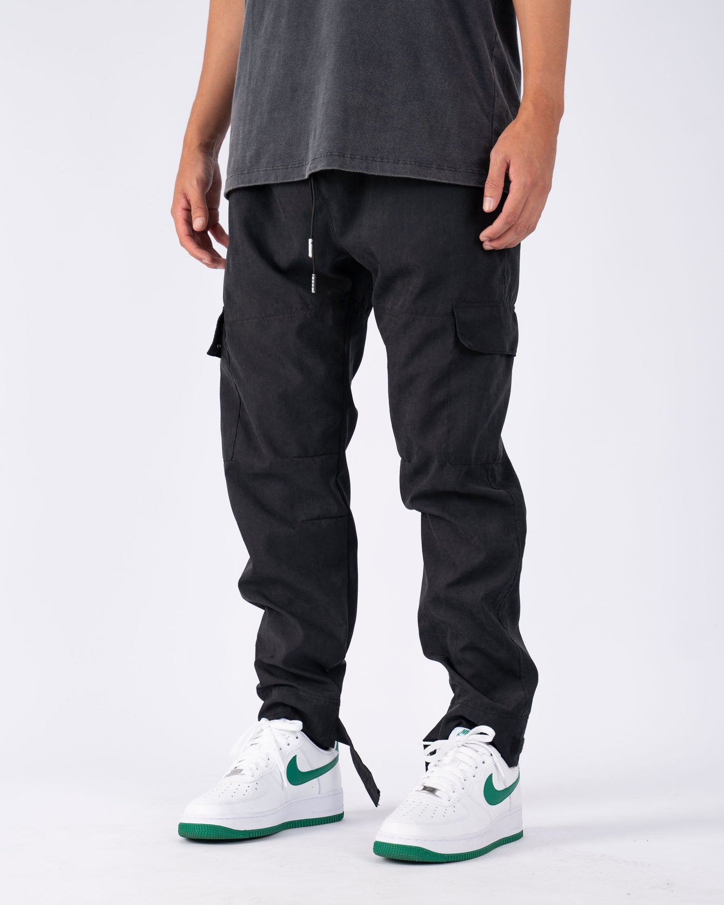 Velcro Light Cargo Pants Negro