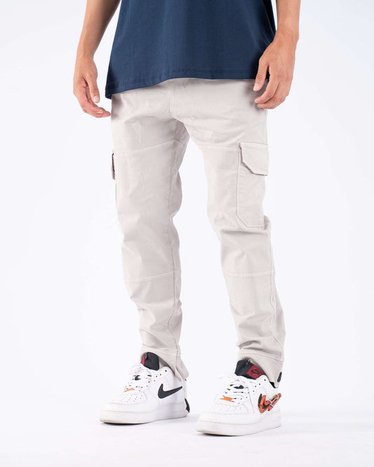 Neo Velcro Cargo Pants Blanco Humo