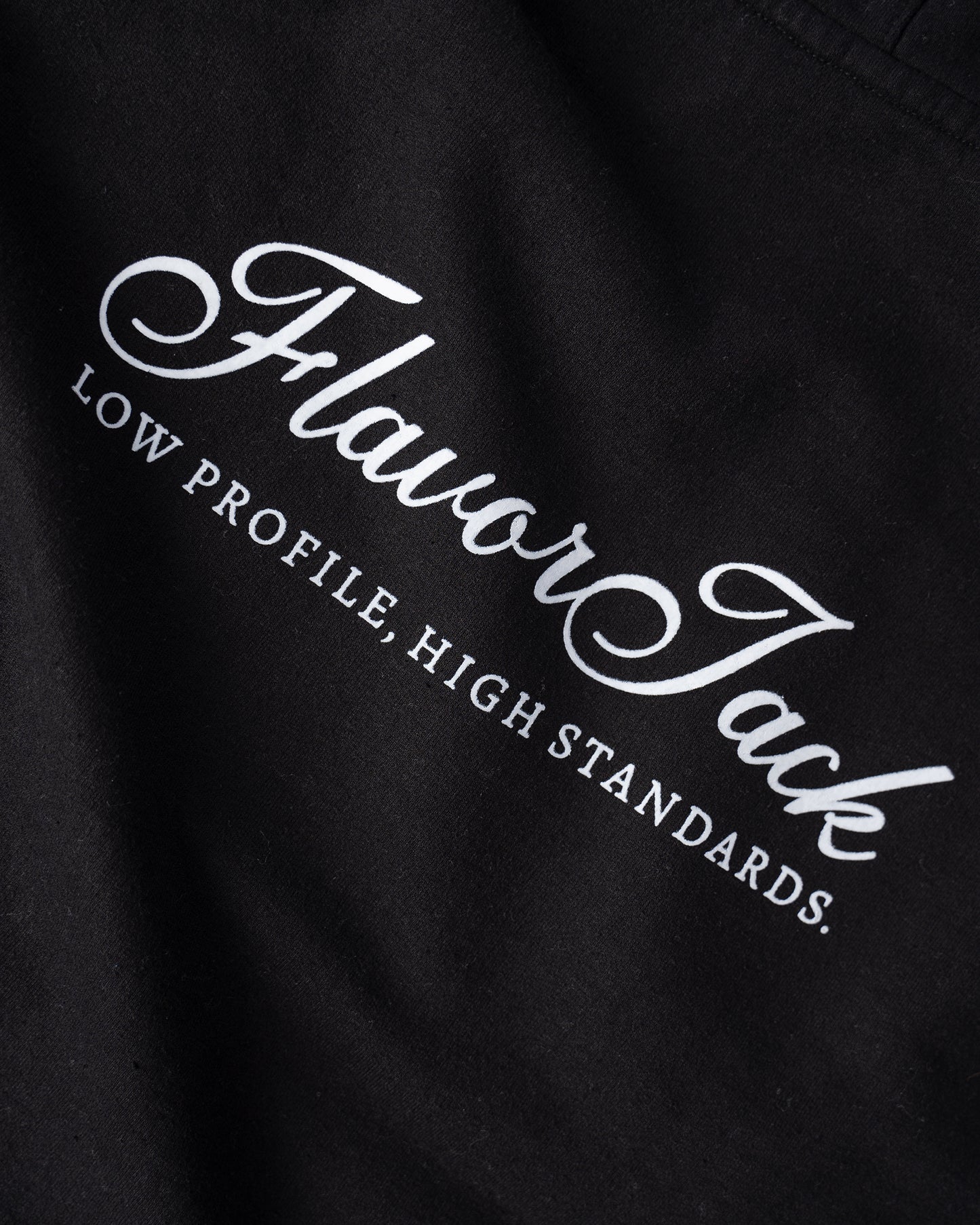 Script Regular Hoodie Negro