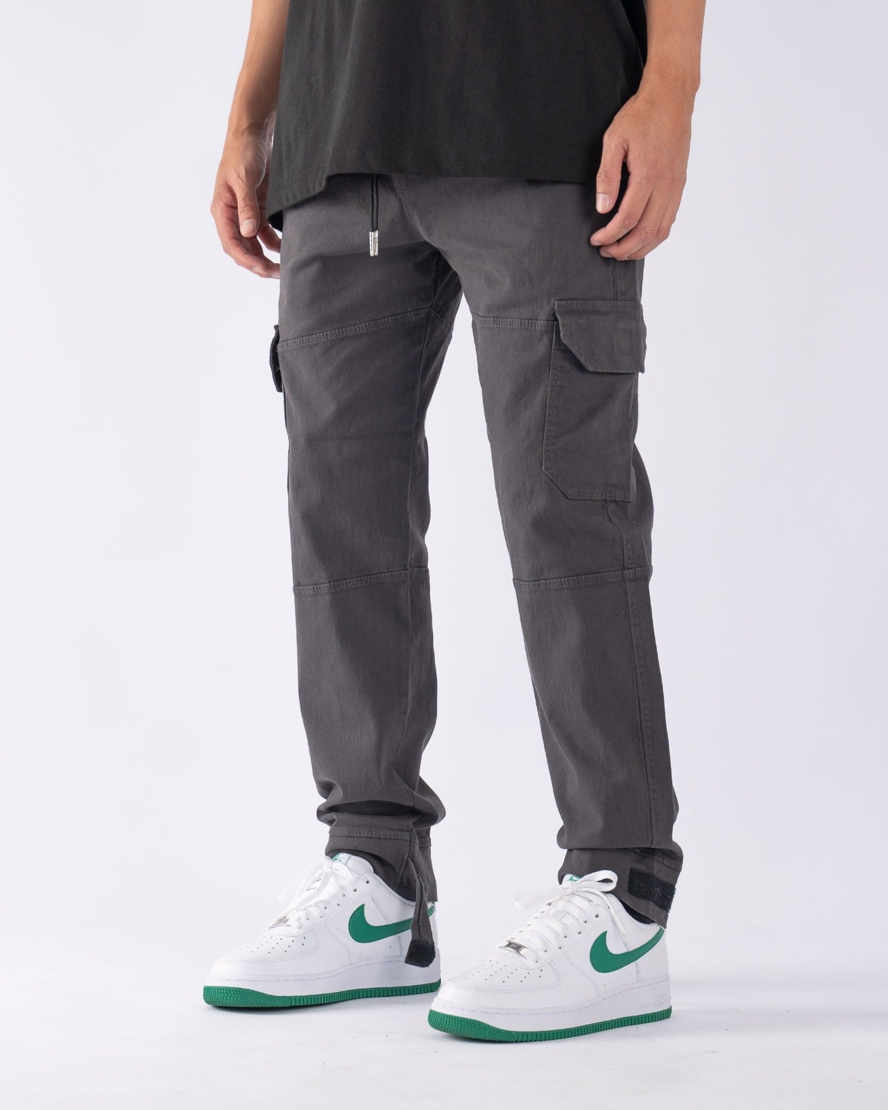 Velcro Premium Cargo Pants Gris Grafito