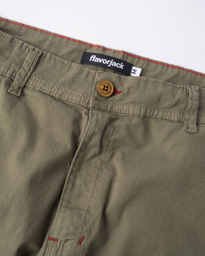 Chino Drill Pant Slim Verde Olive