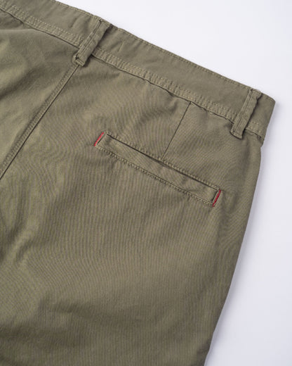 Chino Drill Pant Slim Verde Olive