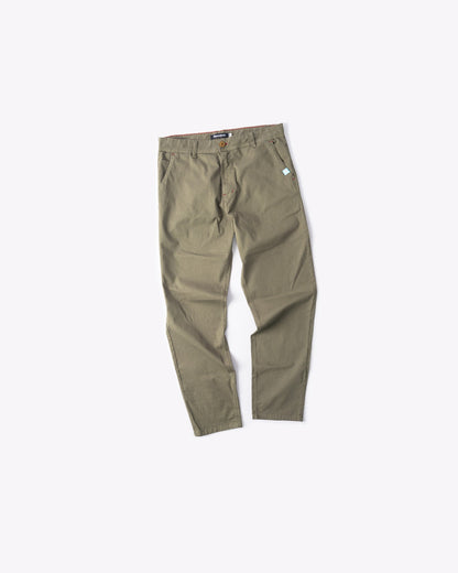 Chino Drill Pant Slim Verde Olive